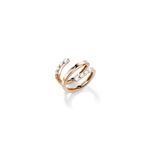 Mattioli Aspis Ring rose gold with white diamonds