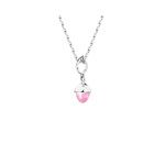 Tamara Comolli Mikado Flamenco Pendant White gold with Pink Tourmaline