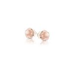 Pasquale Bruni Bon Ton earrings pink gold and rose quartz 11mm