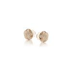 Pasquale Bruni Bon Ton earrings pink gold and champagne diamonds 11mm