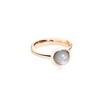 Tamara Comolli Bouton ring small rose gold with moonstone 