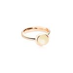 Tamara Comolli Bouton ring small rose gold with moonstone 