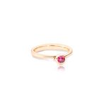 Tamara Comolli Bouton ring solitaire rose gold with moonstone