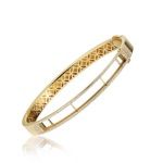 Iconic Motion Slim Diamond Bangle 7T - Or Jaune