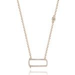 Iconic Motion Diamond Pendant 3T - Or Rose