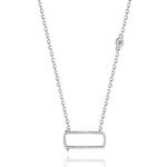 Iconic Motion Diamond Pendant 3T - Or Blanc