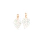 Tamara Comolli Earrings India Leaf rose gold with white mother of pearl 