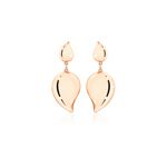 Tamara Comolli Signature Wave Earrings rose gold with 2 drop elements